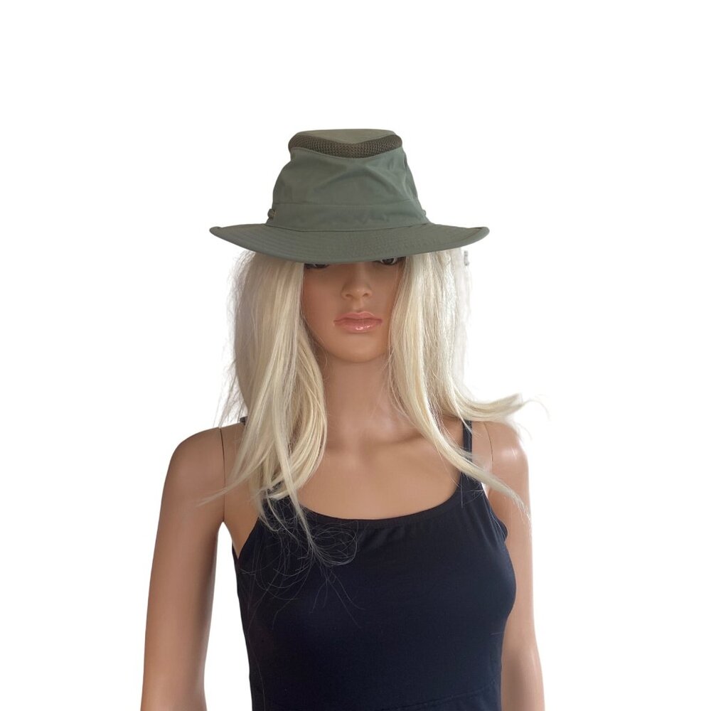 Tilley LTM6 AIRFLO Hat Green Unisex M 7 1/4 Nylon Quick Dry 58cm - Picture 13 of 14